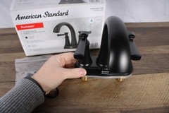 American Standard Rumson 4″ Bathroom Faucet Matte Black Open Box (No Drain)