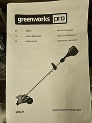 Greenworks 80V 8 Inch Cordless Edger (Brushless Motor) Tool Only Never Used!