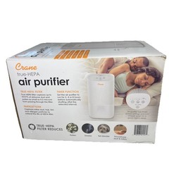 Crane True HEPA Air Purifier with UV Light, 3-Stage Filtration System