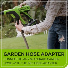 Greenworks 600psi POWERALL Battery Powered Power Cleaner Kit with 4Ah USB