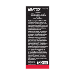 Satco S21340 LED Filament Tube 120V 2.8W =25W T6 Candelabra E12 2700K Warm White