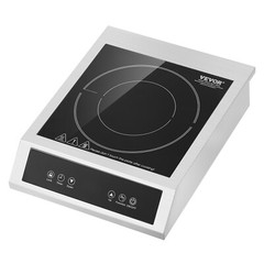 Commercial Electric Induction Cooktop 1800W Countertop Burner 9 Temp Levels