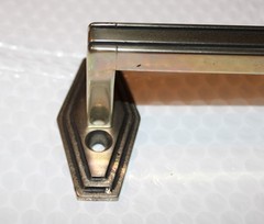 1920’s Antique Towel Bar Solid Nickel Silver / White Brass 3 lb 9 oz 27 5/8 Inch
