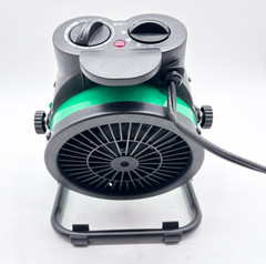 Fan Heater With Carry Handle 1500 Watts 120 Volts – Green Black