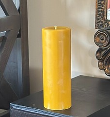 Handmade 100% Pure Beeswax Pillar Candles 100% Cotton Wick 3″ Thick