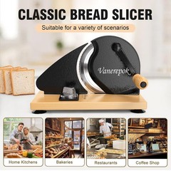 Vanerepok Manual Bread Slicer for Homemade Sourdough Bread with Adjustable Width
