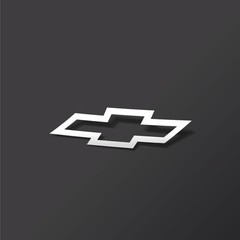 Chevy Bowtie Logo Vinyl Decal Sticker | Chevrolet Truck Car Window Graphic