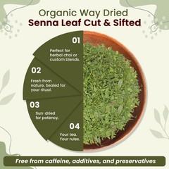 Organic Way Senna Leaf Powder – Organic, Kosher & USDA Certified