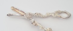 Ornate Floral Silver Plated Scissors Made in England 6.5 in