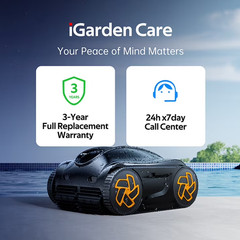 iGarden K36 Cordless Robotic Pool Cleaner Pool Vacuum For Inground 220Min
