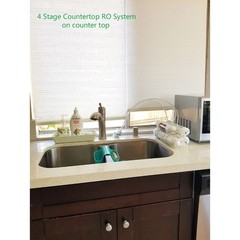 4-stage Basic Countertop Reverse Osmosis Water Purification System, 150 GPD