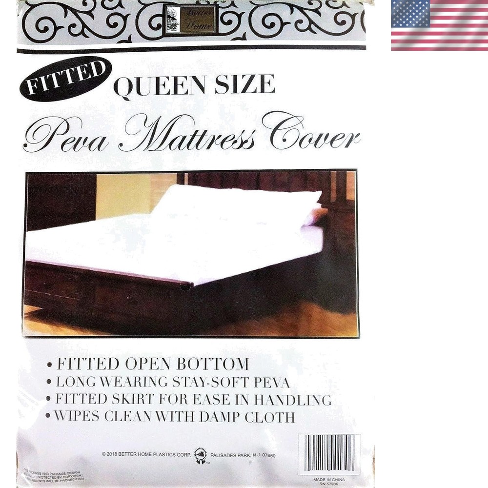Queen Size Waterproof Mattress Protector – Easy Care Eco-Friendly PEVA