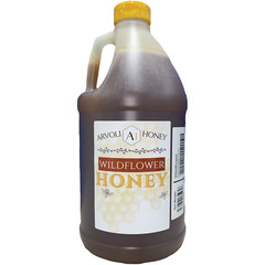 6 lbs of PURE Unfiltered Bulk Raw Wildflower Honey Jug – Half Gallon of Honey
