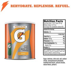 Gatorade Thirst Quencher Powder, Orange Flavor, 50.9 Ounce, Pack of 2