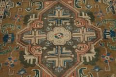 Vintage Geometric Traditional Area Rug 5×6 Hand-knotted Wool Carpet for Any Room