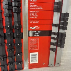 7pc Craftsman Socket Holder Rails 1/4″ 3/8″ 1/2″ For SAE Or Metric NEW USA *READ
