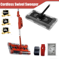 4000 RPM Swivel Sweeper Cordless Vacuum Lightweight 360 Swivel Rechargeable Quad