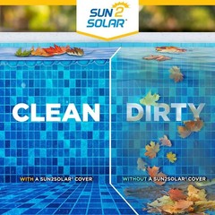 Sun2Solar 1600 Series Clear Rectangle Swimming Pool Solar Covers – (Choose Size)