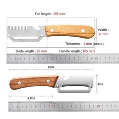 1 Pc Stainless Steel Peeler with Wooden Handle – Fruit & Vegetable Slicer