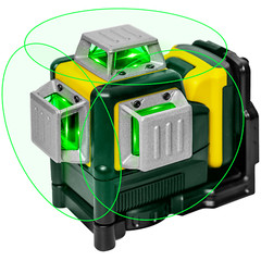 12V Green Line 3 x 360 Laser Level Laser + battery + charger