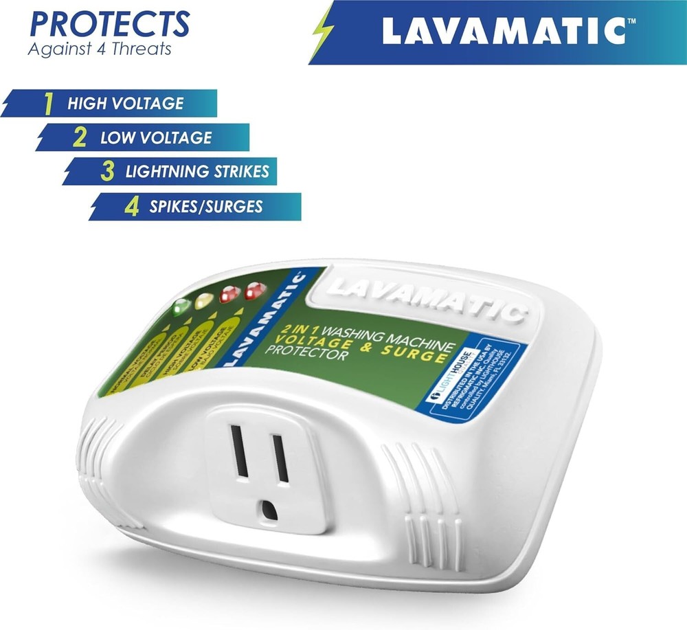 Lavamatic WS-10521 Electronic Surge Protector for Washing Machine
