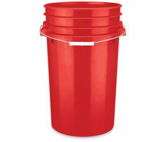 7 Gallon Food Grade BPA Free Large Bucket with Screw On Airtight Lid (Pack of 3)