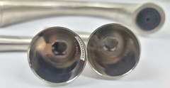 Roman Tub Wide Spread 3 Hole Trim Faucet Handles Brushed Nickel