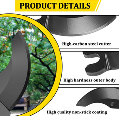 2Pc N920015 REPLACEMENT PRUNER BLADES For Dewalt 20V Max Cordless Pruning Shears