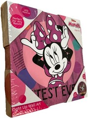 Disney Junior Minnie Mouse Light Up Wall Art Any Room Idea Nuova LED New