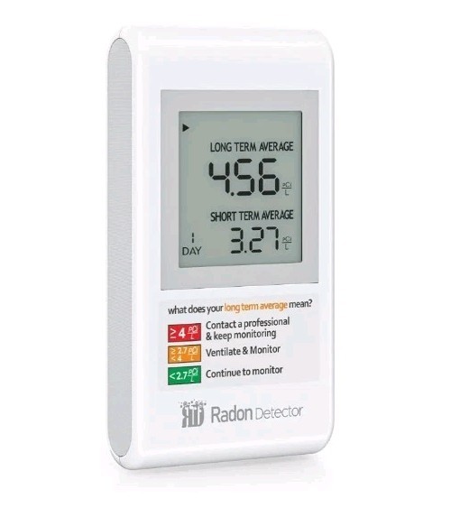 ConyLite Home Radon Detector with Bracket, Portable Test Kit for Home USA PCi/L