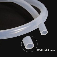 3/8″ ID x 1/2″ OD Silicone Tubing Food Grade Pure Silicon Tube High Temp Home…