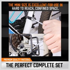 22PCS Combination Wrench Set Ignition Spanner Steel Tools Metric SAE Mini Small