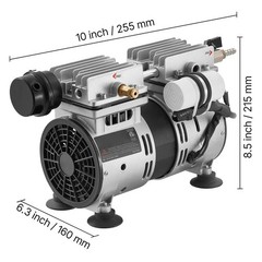Uimoso Pond Aerator for Lakes up to 3Acres with 5.2CFM 3/4HP Air Compressor 550W