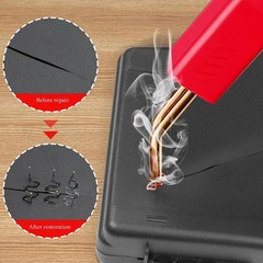 Plastic Welder Kit Soldering Hot Stapler Bumper Repairs Welding Gun 800 Staples