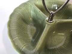Candy / Nut Dish Vintage Retro California Pottery Sage Green Divided Lane & Co.