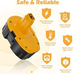 6AH 18V DC9096-2 For Dewalt 18 VOLT DC9096 DC9098 NiMH/Li-ion Battery NEW DW9096