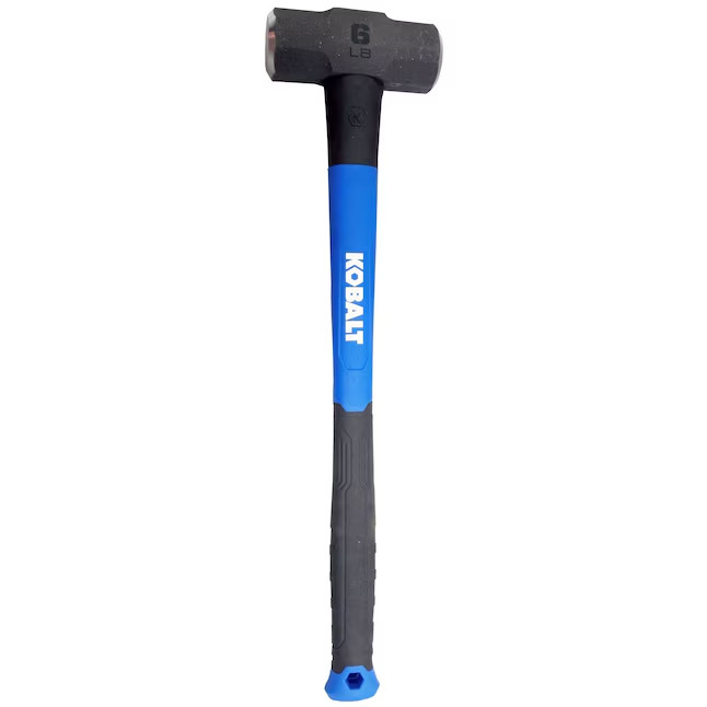 Kobalt 6 lb Demolition Sledge Hammer Steel Head Fiberglass Handle Heavy-Duty
