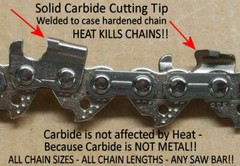 *SOLID CARBIDE* Chainsaw Chain Fits Stihl MS 250 18″ Bar – 23 RM3 68 – 26 RM3 68