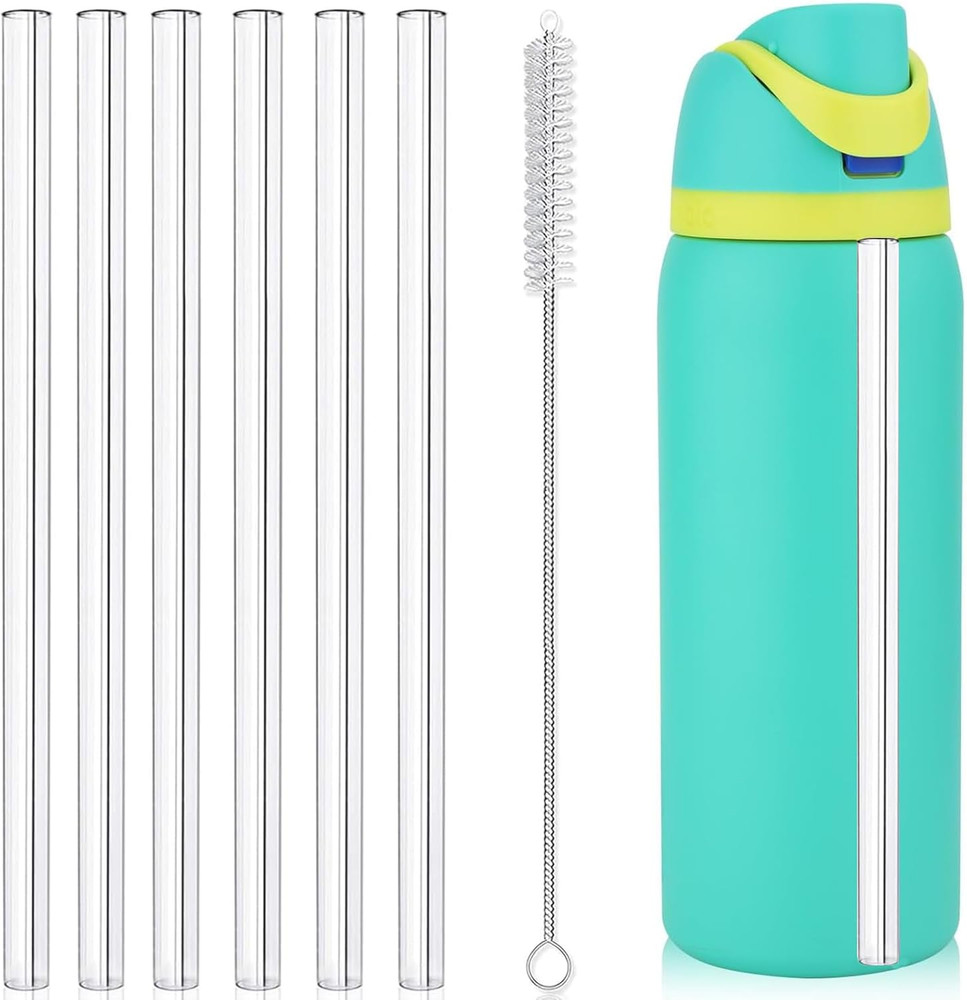 6PCS Replacement Straws for Owala Water Bottle 24 oz 32 oz,Reusable Tritan Straw