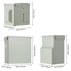Temporary Power Outlet Panel RV Electrical Panel 20/30/50 Amp Outlet Box