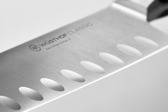 WÜSTHOF CLASSIC SANTOKU HOLLOW EDGE 7INCH/17CM KNIFE – MODEL-1040131317 – BLACK