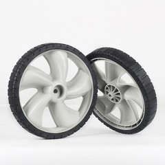 2 Set 12×1.75″ Plastic Rear Lawn Mower Wheels for Arnold 490-324-0002, 1/2″ Bore