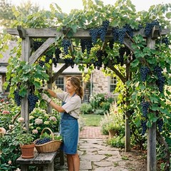 50 Sweet Sapphire Dark Blue Grape Seeds for Planting – Premium Sweet Sapphire