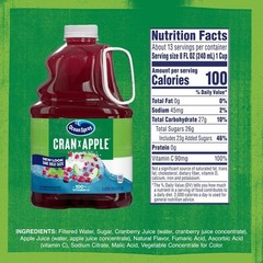Ocean Spray Cran-Apple Cranberry Apple Juice Drink, 101.4 Fl Oz Bottle Pack of 1