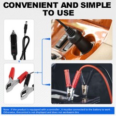 30W Solar Panel 12V Trickle Charger Battery Charger Kit Maintainer Boat Car RV