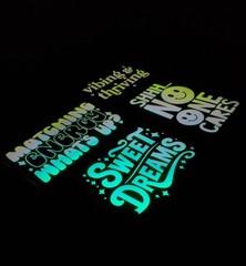 Glow In The Dark Vinyl Decals Positive Quotes Decor Large Size Lit Studios New