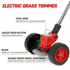 4-Cycle Grass String Trimmer Gasoline-Powered Gas Straight Shaft Weed Eater 31CC