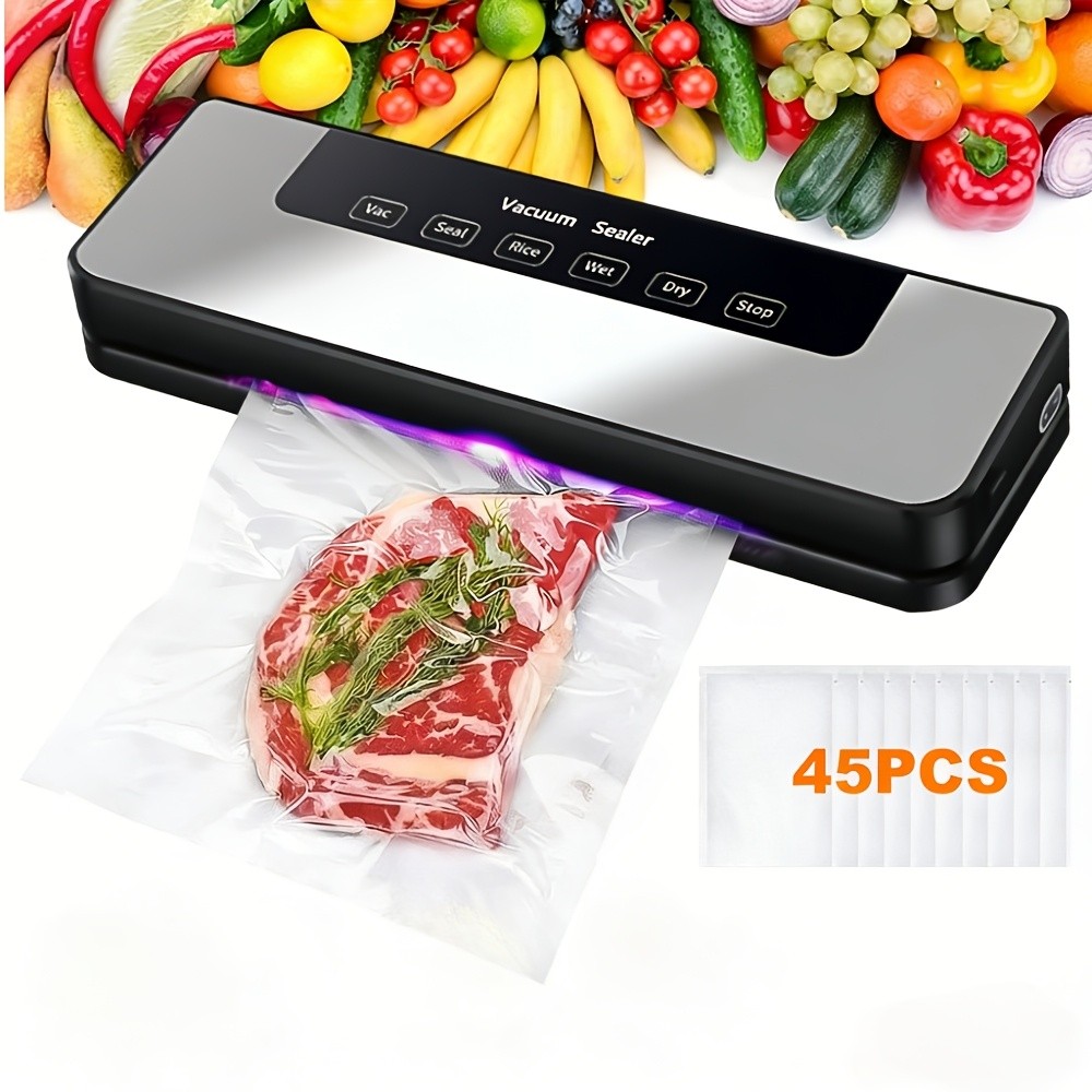 Commercial Household 65 KPA Food Vacuum Sealing Machine With 45 Free Bags