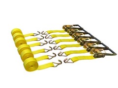 (6) New 2″ x 15′ 5000 lb Ratchet Straps J Hook Heavy Duty Tie Downs