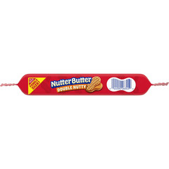 NUTTER BUTTER Double Nutty Peanut Butter Sandwich Cookies Family Size, 15.27 oz.